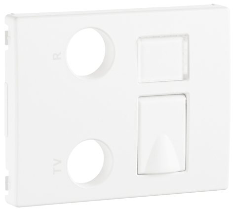 Tapa para Tomas Múltiples R - TV - RJ45 / R - TV - RJ45 - FO