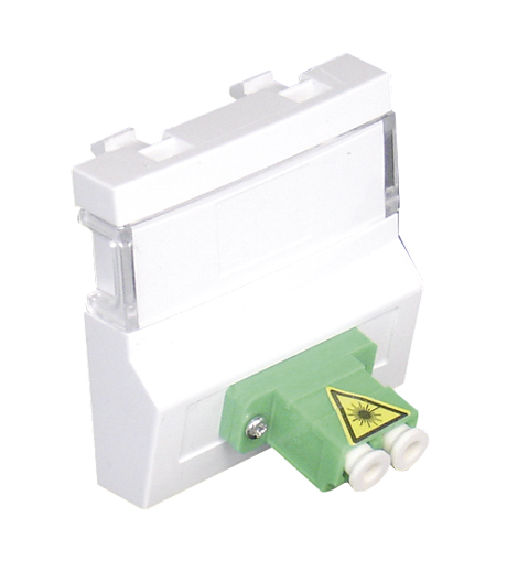 Módulo con Adaptador para Conectores de Fibra Óptica LC Duplex - 2 Módulos