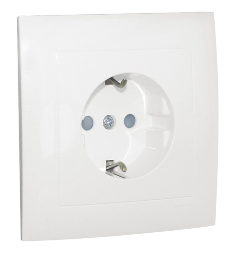 Prise de Courant Schuko Monobloc à Bornes Automatiques avec Protection
